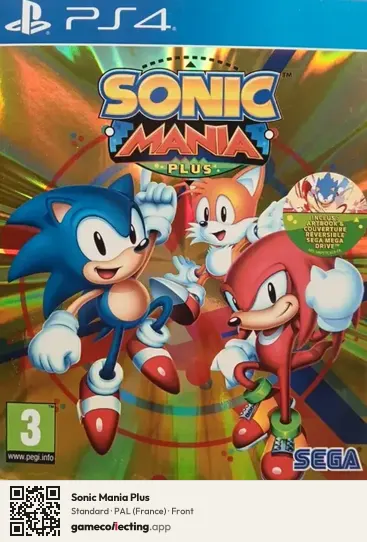 Sonic Mania Plus PlayStation 4, France box front