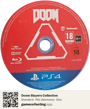 Doom Slayers Collection PlayStation 4, PAL disc