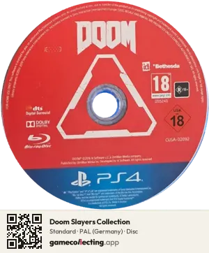 Doom Slayers Collection PlayStation 4, PAL disc