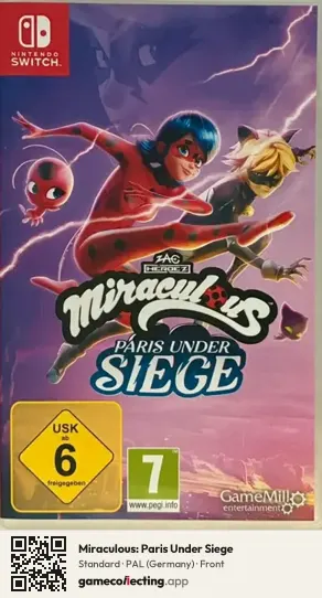 Miraculous: Paris Under Siege Nintendo Switch, Germany box front