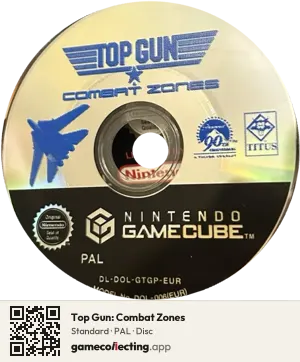 Top Gun: Combat Zones Nintendo GameCube, PAL disc