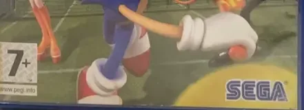 Sega Superstars Tennis, the PEGI square on its front