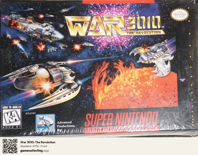War 3010: The Revolution Super Nintendo Entertainment System, NTSC box front