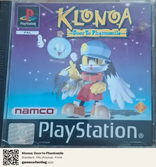 Klonoa: Door to Phantomile PlayStation, France box front