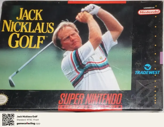 Jack Nicklaus Golf Super Nintendo Entertainment System, NTSC box front