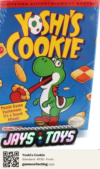 Yoshi's Cookie Nintendo Entertainment System, NTSC box front