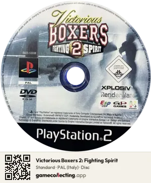 Victorious Boxers 2: Fighting Spirit PlayStation 2, PAL disc