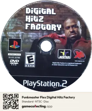 Funkmaster Flex Digital Hitz Factory PlayStation 2, NTSC disc