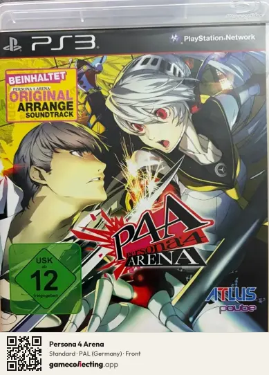 Persona 4 Arena PlayStation 3, Germany box front