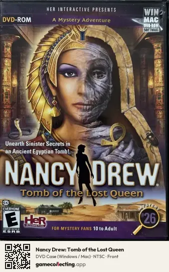 Nancy Drew: Tomb of the Lost Queen Computer, NTSC box front
