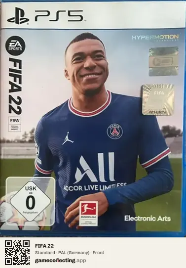 FIFA 22 PlayStation 5, Germany box front