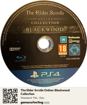 The Elder Scrolls Online: Blackwood Collection PlayStation 4, PAL disc