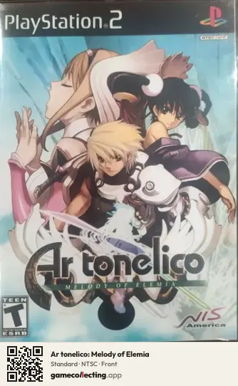 Ar tonelico: Melody of Elemia PlayStation 2, NTSC box front