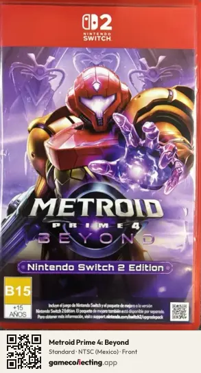 Metroid Prime 4: Beyond Nintendo Switch 2, Mexico box front