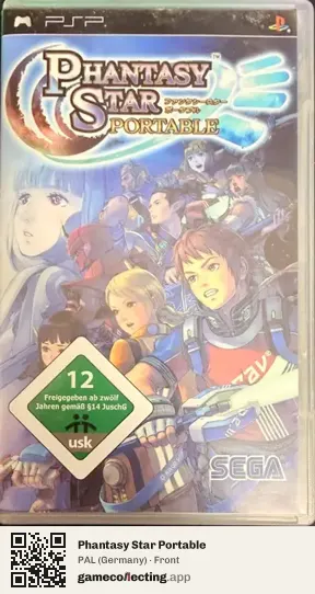 Phantasy Star Portable PlayStation Portable, Germany box front