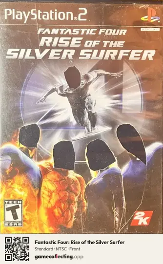 Fantastic Four: Rise of the Silver Surfer PlayStation 2, NTSC box front