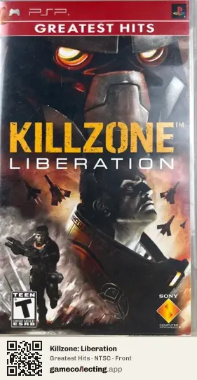 Killzone: Liberation PlayStation Portable, NTSC box front