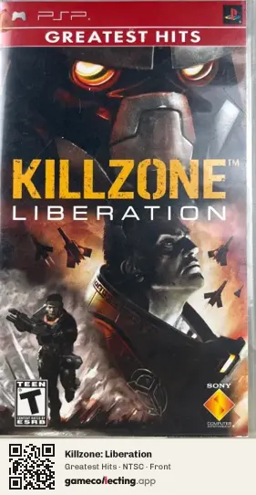 Killzone: Liberation PlayStation Portable, NTSC box front