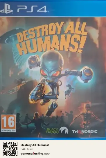 Destroy All Humans! PlayStation 4, PAL box front