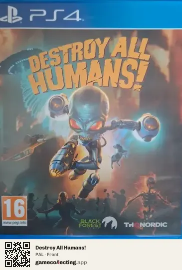 Destroy All Humans! PlayStation 4, PAL box front