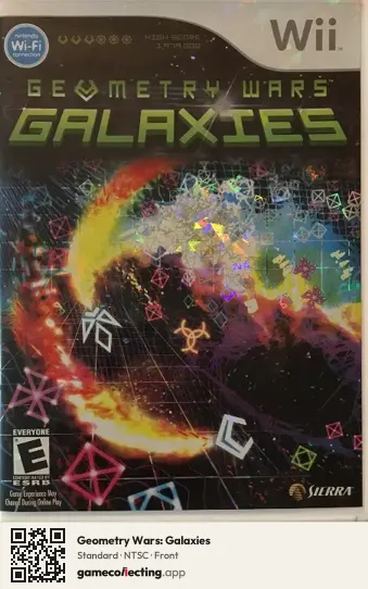 Geometry Wars: Galaxies Nintendo Wii, NTSC box front