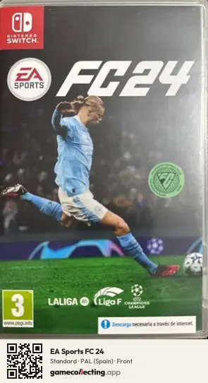 EA Sports FC 24 Nintendo Switch, Spain box front