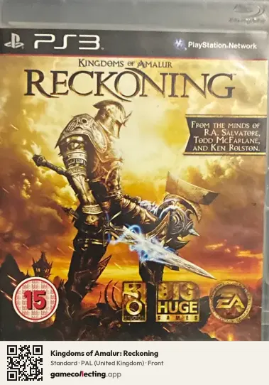 Kingdoms of Amalur: Reckoning PlayStation 3, United Kingdom box front
