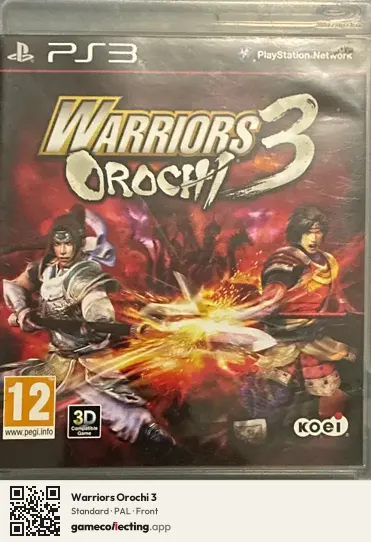 Warriors Orochi 3 PlayStation 3, PAL box front