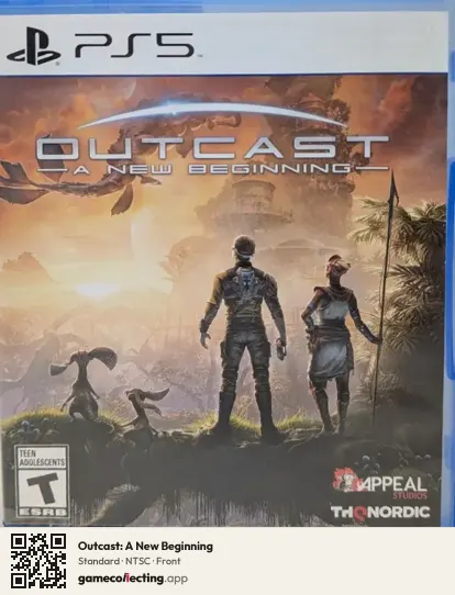 Outcast: A New Beginning PlayStation 5, NTSC box front
