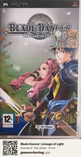 Blade Dancer: Lineage of Light PlayStation Portable, Italy box front