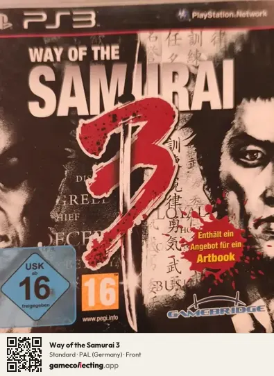 Way of the Samurai 3 PlayStation 3, Germany box front