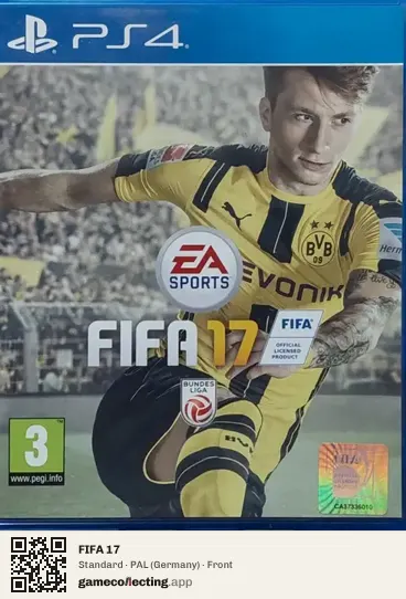 FIFA 17 PlayStation 4, Germany box front