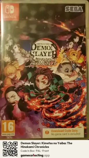 Demon Slayer: Kimetsu no Yaiba: The Hinokami Chronicles Nintendo Switch, PAL box front