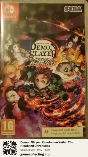 Demon Slayer: Kimetsu no Yaiba: The Hinokami Chronicles Nintendo Switch, PAL box front