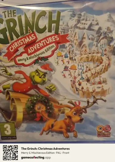 The Grinch: Christmas Adventures PlayStation 5, PAL box front