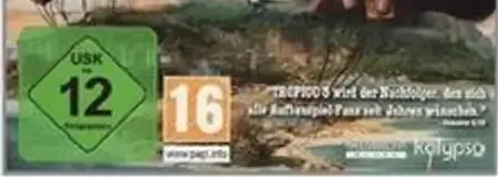 Tropico 3, the USK square on its front