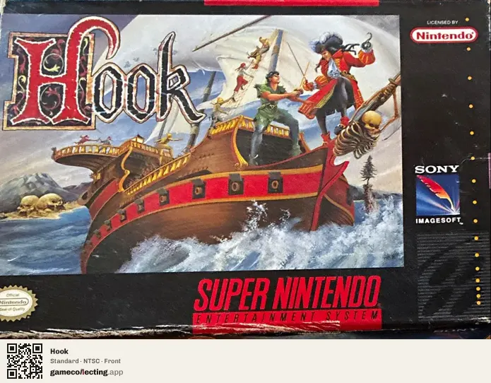 Hook Super Nintendo Entertainment System, NTSC box front