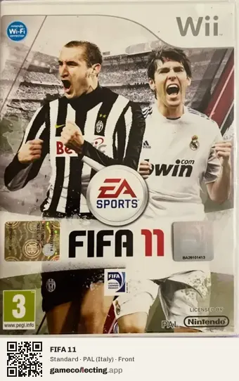 FIFA 11 Nintendo Wii, Italy box front