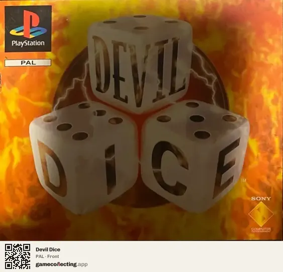 Devil Dice PlayStation, PAL box front