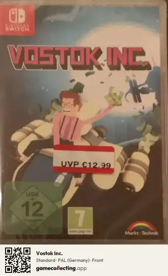 Vostok Inc. Nintendo Switch, Germany box front