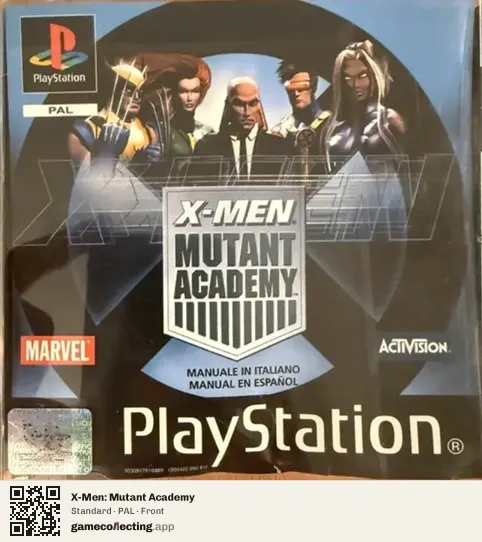 X-Men: Mutant Academy PlayStation, PAL box front