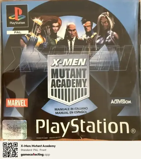 X-Men: Mutant Academy PlayStation, PAL box front