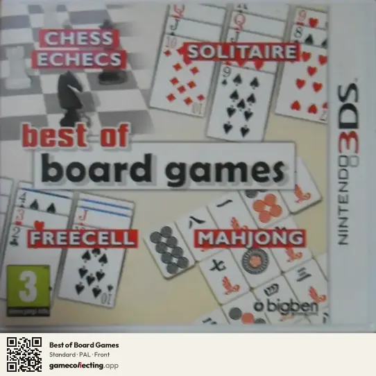 Best of Board Games Nintendo 3DS, PAL box front