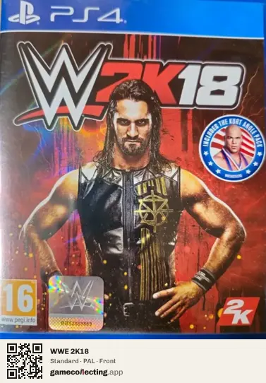 WWE 2K18 PlayStation 4, PAL box front