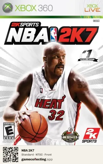 NBA 2K7 Xbox 360, NTSC box front