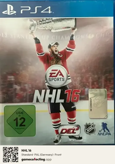 NHL 16 PlayStation 4, Germany box front