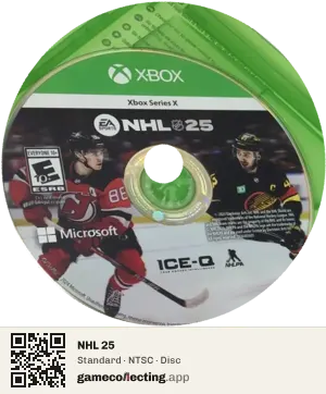 NHL 25 Xbox Series X, NTSC disc