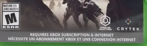 Hunt: Showdown, the ESRB box on its front