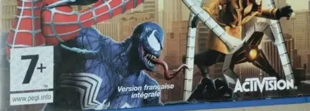 Spider-Man: Friend or Foe, the PEGI square on its front