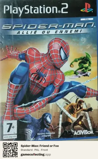 Spider-Man: Friend or Foe PlayStation 2, PAL box front